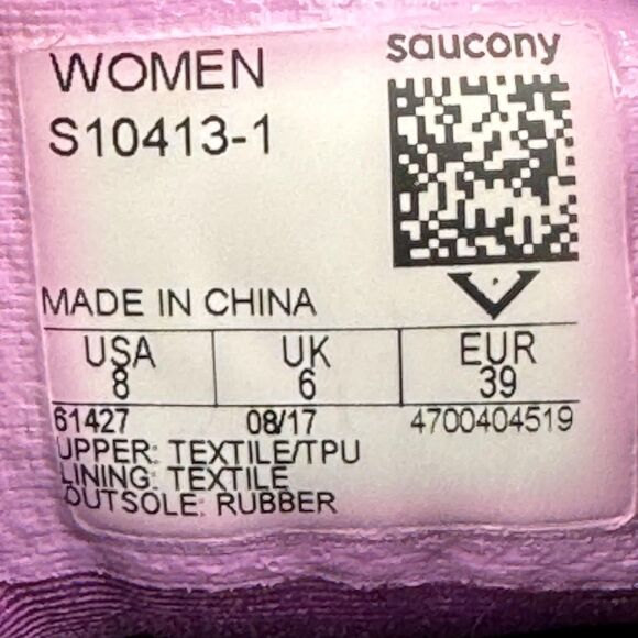 Saucony Triumph ISO Running Shoes Womens Size 8 Gray Pink Mesh EVERUN S10413-1 - Picture 9 of 10